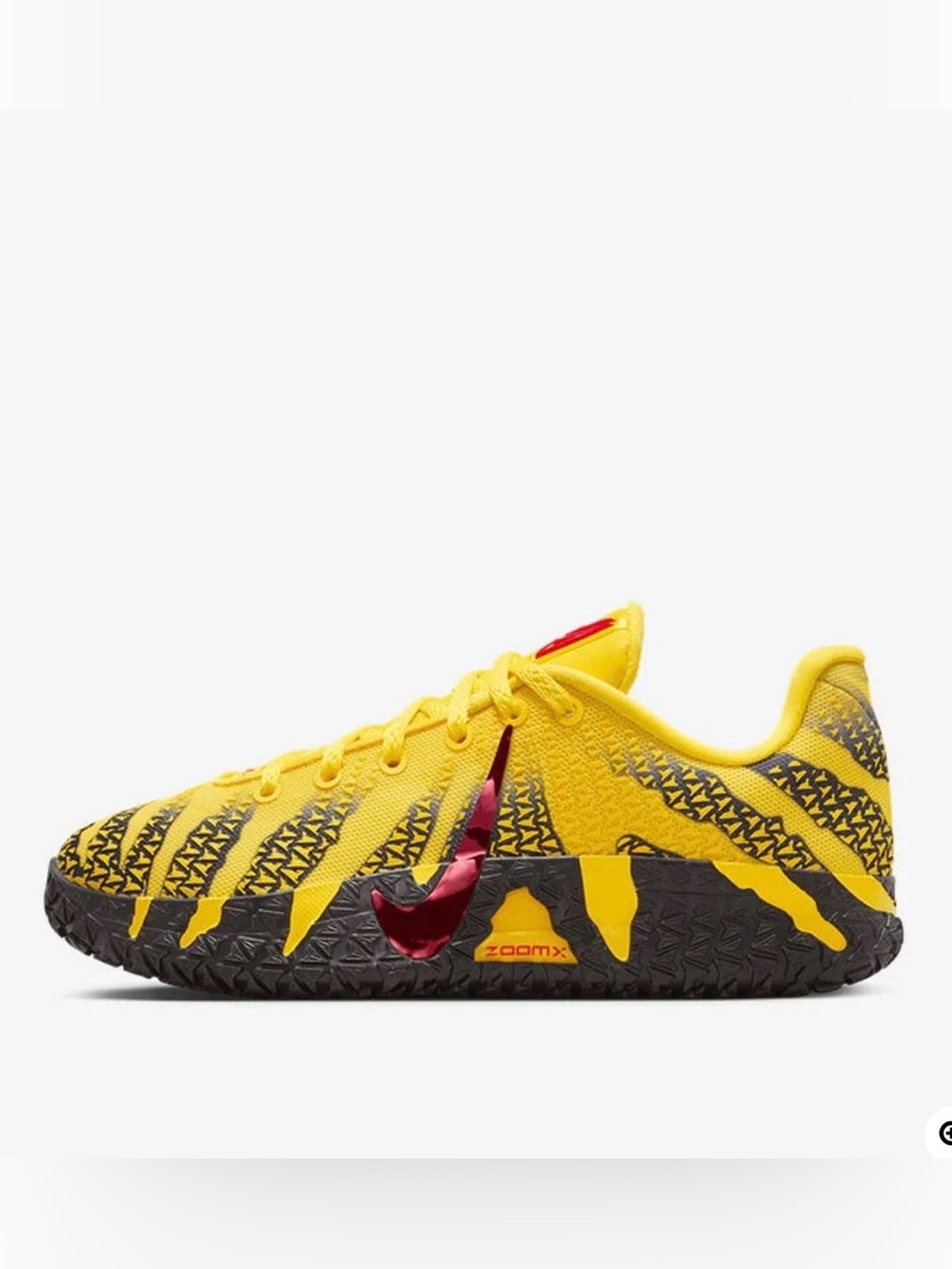 Nike Ja 3 Grade School- Tour Yellow/ University Red Size 4.5 Y